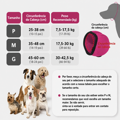 Touca Anti Ruídos Pet