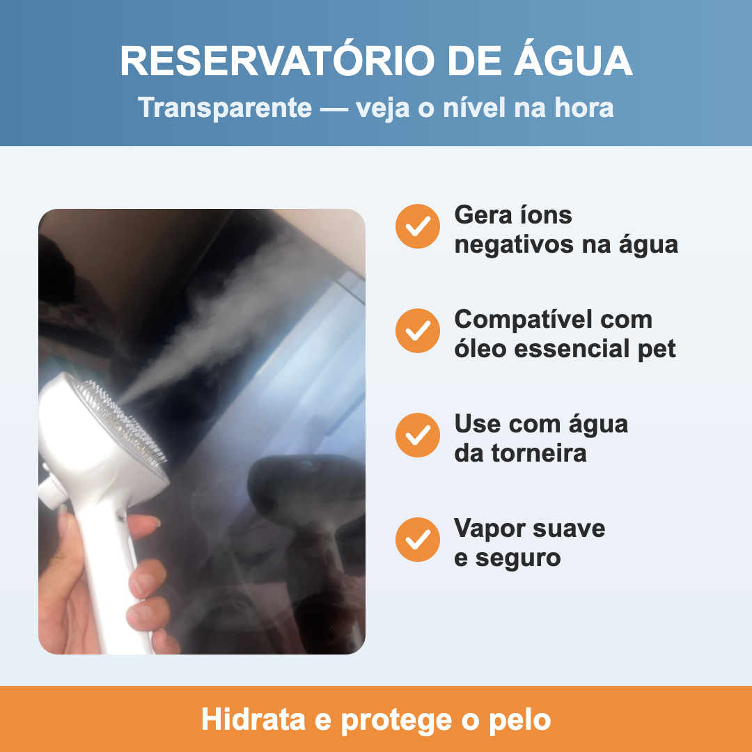 Reservatório de água transparente